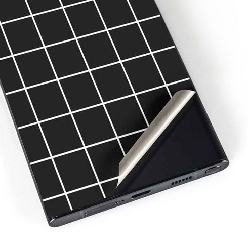 Black Grid Galaxy S25 Ultra Skin
